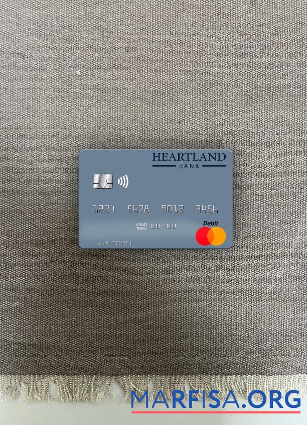 Blank New Zealand Heartland Bank mastercard photolook front example
